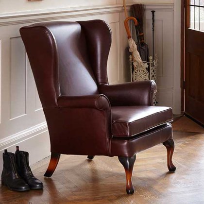 Penshurst Wing Chair in Leather