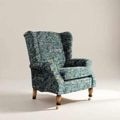 York Wing Chair in Fabric
