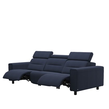Stressless Emily 3 Seater Power Recliner with Wide Arms in Fabric