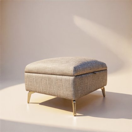 Small Storage Footstool in Fabric