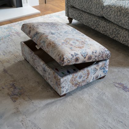 Large Storage Footstool in Fabric