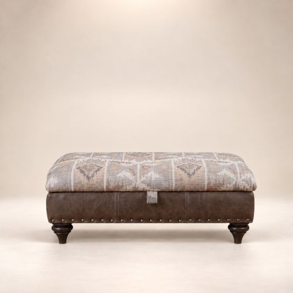 Arizona Legged Ottoman Fabric