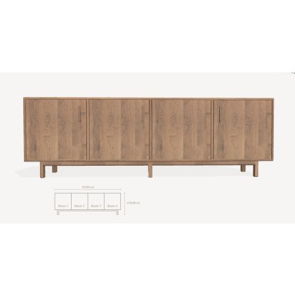 Options 4 Section Sideboard
