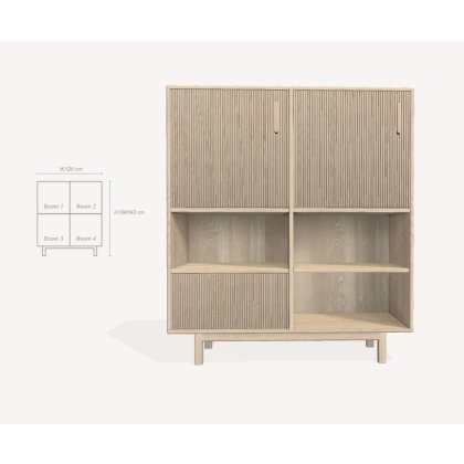 Options 2 Section Cabinet