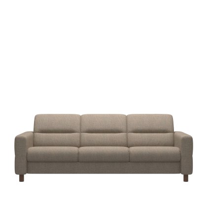 Stressless Fiona 3 Seater Sofa with Upholstered Arms in Fabric Stressless Fiona 3 Seater Sofa with Upholstered Arms in Fabric