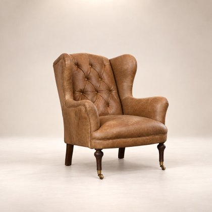 Ellington Wing Chair in Leather Ellington Wing Chair in Leather