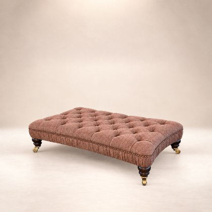 Melrose Rectangular Buttoned Footstool Melrose Rectangular Buttoned Footstool