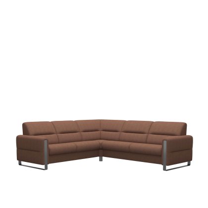 Stressless Fiona Corner Group, 2 Seats LHF, 2.5 Seats RHF, with Steel Arms in Fabric Stressless Fiona Corner Group, 2 Seats LHF, 2.5 Seats RHF, with Steel Arms in Fabric