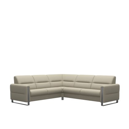 Stressless Fiona Corner Group, 2 Seats LHF, 2.5 Seats RHF, with Steel Arms in Leather Stressless Fiona Corner Group, 2 Seats LHF, 2.5 Seats RHF, with Steel Arms in Leather