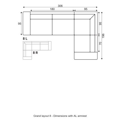 Grafu Grand Modular Sofa - Layout 8 Grafu Grand Modular Sofa - Layout 8