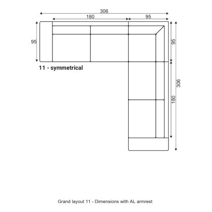 Grafu Grand Modular Sofa - Layout 11 Grafu Grand Modular Sofa - Layout 11
