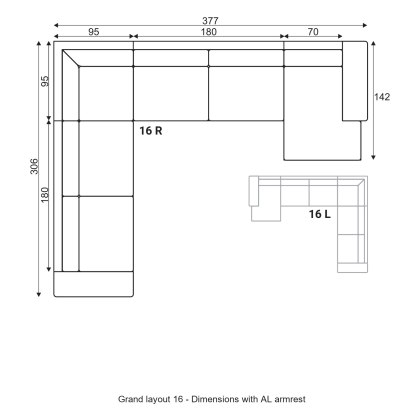 Grafu Grand Modular Sofa - Layout 16 Grafu Grand Modular Sofa - Layout 16
