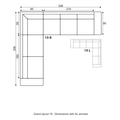 Grafu Grand Modular Sofa - Layout 19 Grafu Grand Modular Sofa - Layout 19