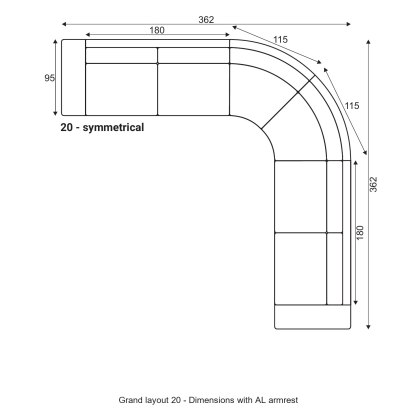Grafu Grand Modular Sofa - Layout 20 Grafu Grand Modular Sofa - Layout 20