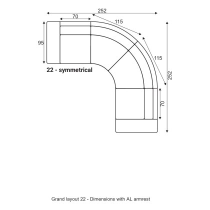 Grafu Grand Modular Sofa - Layout 22 Grafu Grand Modular Sofa - Layout 22