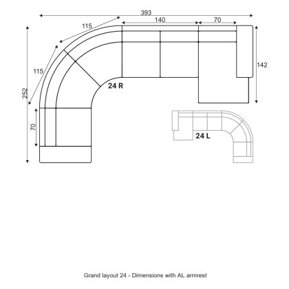 Grafu Grand Modular Sofa - Layout 24 Grafu Grand Modular Sofa - Layout 24