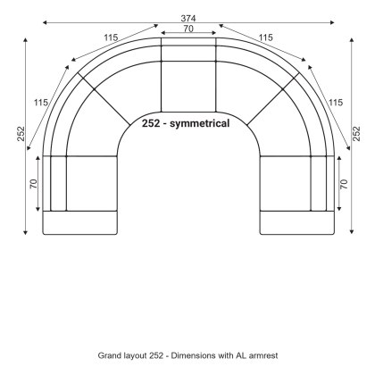 Grafu Grand Modular Sofa - Layout 252 Grafu Grand Modular Sofa - Layout 252