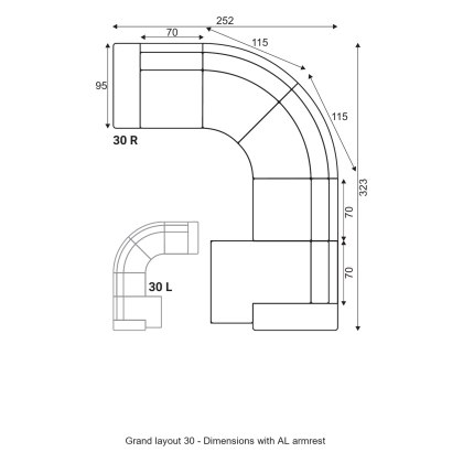 Grafu Grand Modular Sofa - Layout 30 Grafu Grand Modular Sofa - Layout 30