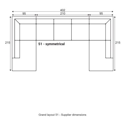 Grafu Grand Modular Sofa - Layout 51 Grafu Grand Modular Sofa - Layout 51