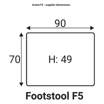 Grafu Grand F5 Footstool Grafu Grand F5 Footstool