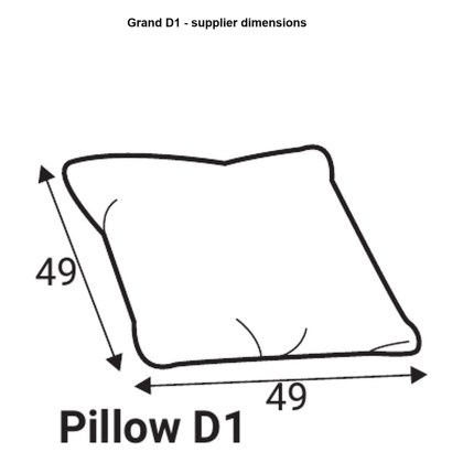 Grafu Grand D1 Cushion - 49 x 49cm Grafu Grand D1 Cushion - 49 x 49cm