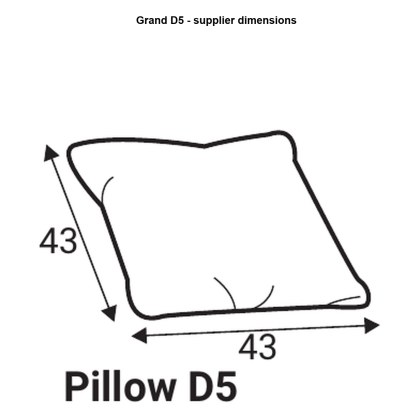 Grafu Grand D5 Cushion - 43 x 43cm Grafu Grand D5 Cushion - 43 x 43cm