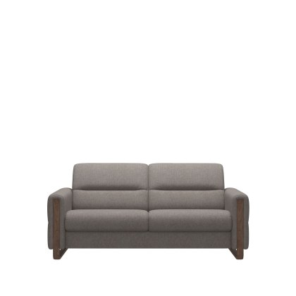 Stressless Fiona 2.5 Seater Sofa with Wood Arms in Fabric Stressless Fiona 2.5 Seater Sofa with Wood Arms in Fabric
