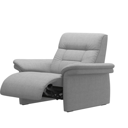 Stressless Mary Power Recliner with Upholstered Arms in Fabric