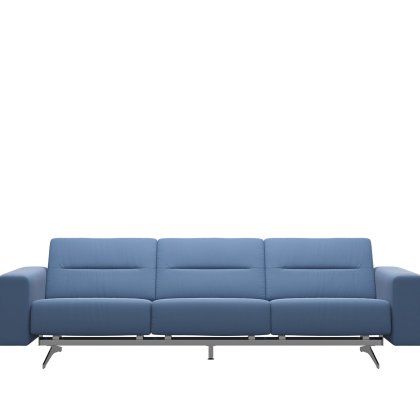 Stressless Stella 3 Seater Sofa with Upholstered Arms in Leather Stressless Stella 3 Seater Sofa with Upholstered Arms in Leather