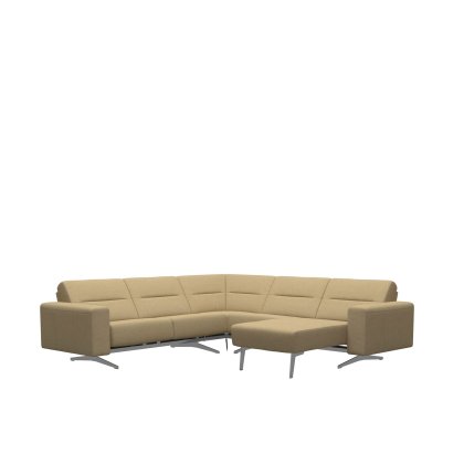 Stressless Stella Corner Group, 2 Seats LHF, 1 Seat with Medium Longseat RHF, with Upholstered Arms Stressless Stella Corner Group, 2 Seats LHF, 1 Seat with Medium Longseat RHF, with Upholstered Arms