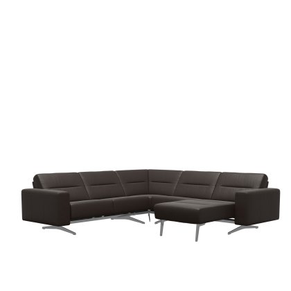 Stressless Stella Corner Group, 2 Seats LHF, 1 Seat with Medium Longseat RHF, with Upholstered Arms Stressless Stella Corner Group, 2 Seats LHF, 1 Seat with Medium Longseat RHF, with Upholstered Arms
