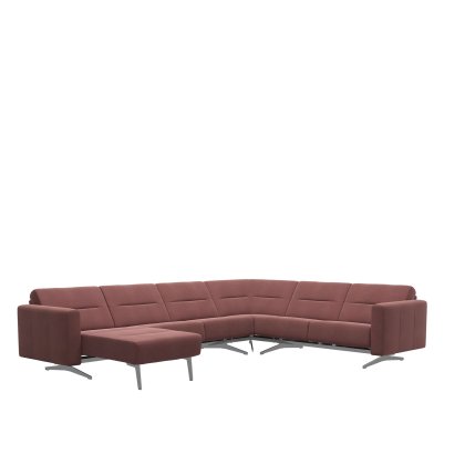 Stressless Stella Corner Group, 2 Seats with Medium Longseat LHF, 2 Seats RHF, with Upholstered Arms Stressless Stella Corner Group, 2 Seats with Medium Longseat LHF, 2 Seats RHF, with Upholstered Arms