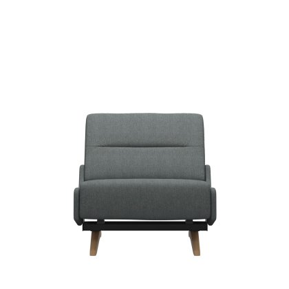 Stressless Stella 1.25 Seater with Sidepanels and Wood Feet in Fabric Stressless Stella 1.25 Seater with Sidepanels and Wood Feet in Fabric