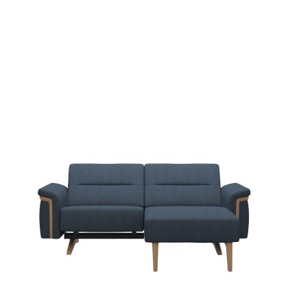 Stressless Stella 1 Seater with Medium Longseat RHF, with Wood Arms in Fabric Stressless Stella 1 Seater with Medium Longseat RHF, with Wood Arms in Fabric