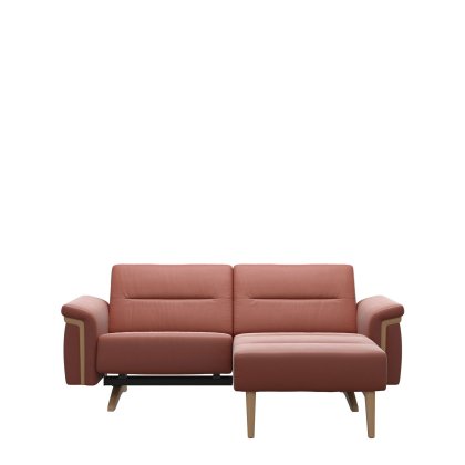 Stressless Stella 1 Seater with Medium Longseat RHF, with Wood Arms in Leather Stressless Stella 1 Seater with Medium Longseat RHF, with Wood Arms in Leather