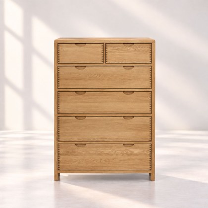 Ercol Bosco 6 Drawer Tall Wide Chest Ercol Bosco 6 Drawer Tall Wide Chest