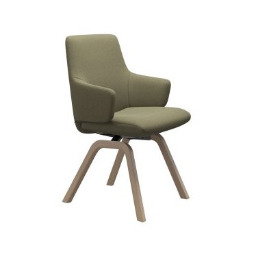 Laurel Large Low Back Dining Chair with Arms and D200 Legs in Fabric