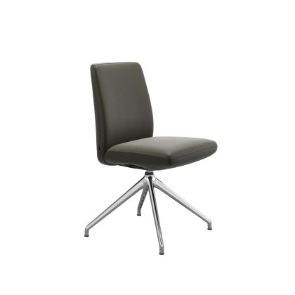 Stressless Vanilla Low Back Dining Chair with D350 Legs in Leather Stressless Vanilla Low Back Dining Chair with D350 Legs in Leather