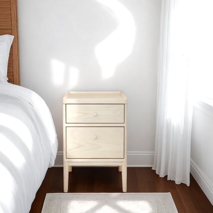 Ercol Salina 2 Drawer Bedside Cabinet