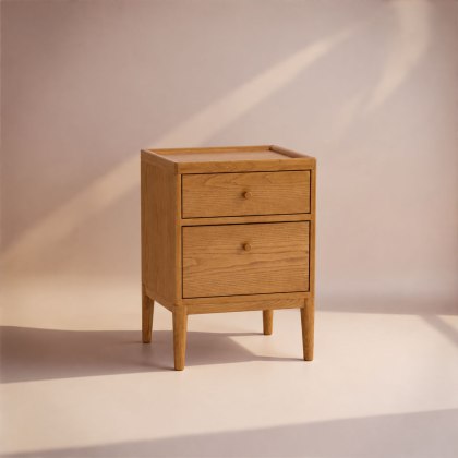 Ercol Salina 2 Drawer Bedside Cabinet Ercol Salina 2 Drawer Bedside Cabinet