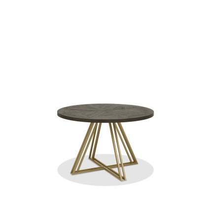 Athena Fumed Oak 4 Seater Circular Dining Table