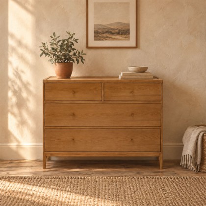 Ercol Salina 4 Drawer Wide Chest Ercol Salina 4 Drawer Wide Chest