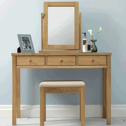 Atlanta Oak Vanity Mirror