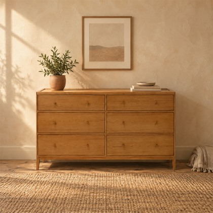 Ercol Salina 6 Drawer Wide Chest Ercol Salina 6 Drawer Wide Chest