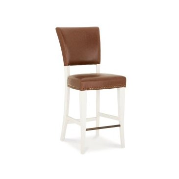Belgrave Ivory Bar Stool - Faux Leather (Pair)