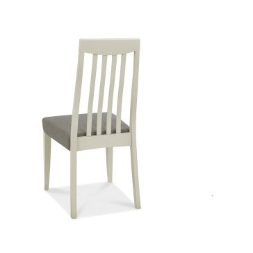 Bergen Grey Washed Slat Back Chair - Titanium Fabric (Pair)