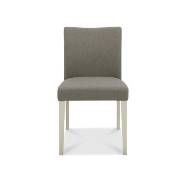 Bergen Grey Washed Upholstered Chair - Titanium Fabric (Pair)