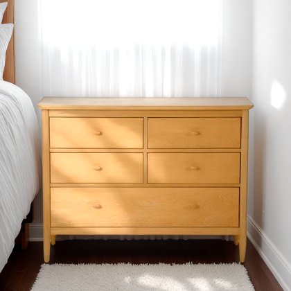 Ercol Teramo 5 Drawer Wide Chest