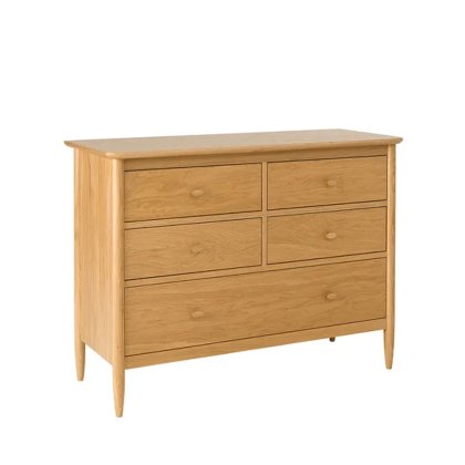 Ercol Teramo 5 Drawer Wide Chest