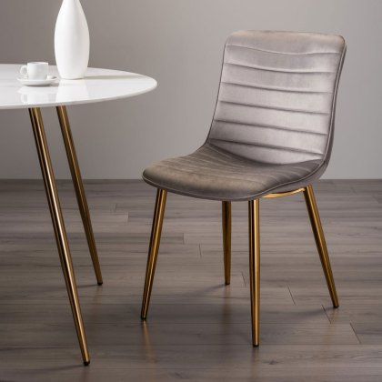 Rothko Chair in Velvet Fabric (Pair)